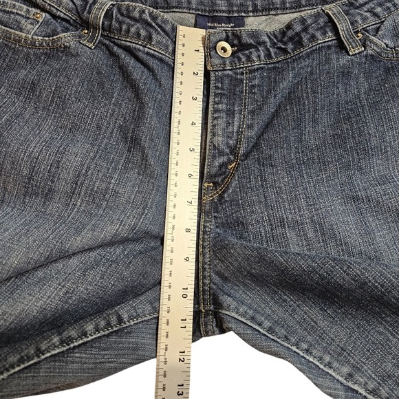 Levi Strauss & Co. Mid Rise Straight Leg Jeans Dark Wash‎ Denim 16M - Picture 15 of 16